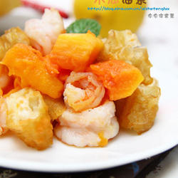 木瓜油条虾的做法[图]