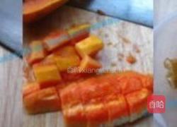 木瓜油条虾的做法图解1