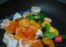 木瓜油条虾的做法图解3