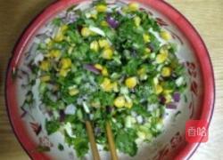 苦菊蛋饼的做法图解4
