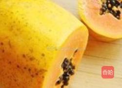 木瓜酸梅冻的做法图解1