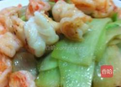 芥兰虾仁球的做法图解4