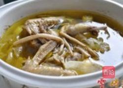 白莲茶树菇乳鸽汤的做法图解5