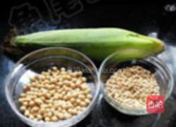 玉米小麦豆浆的做法图解1