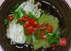 辣拌西瓜皮金针菇的做法图解8