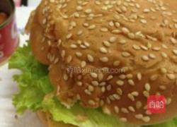茄汁金枪鱼汉堡的做法图解6