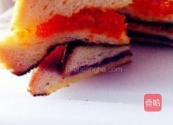 鱼子酱煎吐司的做法图解4