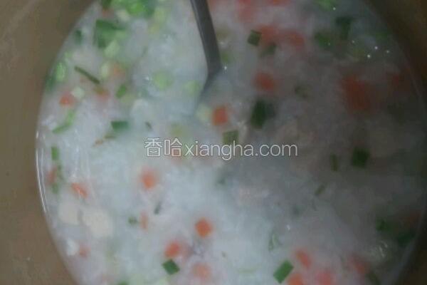 鲜鸡丁粥