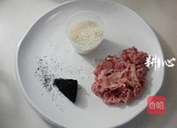 发菜肉片粥的做法图解1