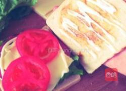 酥软足料火腿三明治的做法图解5