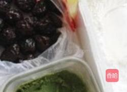 绿茶蜜枣芒果冰皮月饼的做法图解1