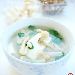 豆腐三菌汤的做法[图]