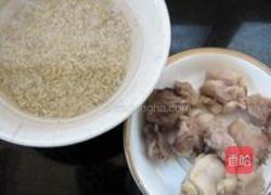 沙参糙米鸡肉粥的做法图解2