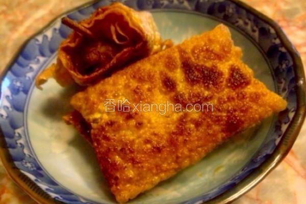 炸豆皮包肉