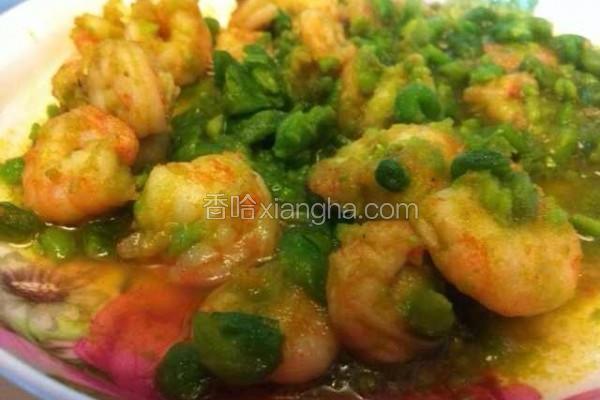 青豆炒虾仁