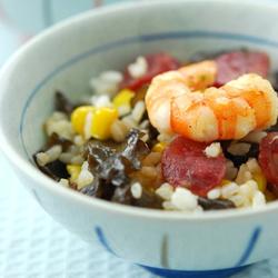 XO酱鲜虾什锦炒饭的做法[图]