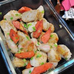 椒盐芋艿煎香肠的做法[图]