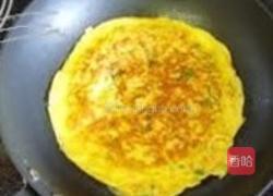 虾米菜脯蛋饼的做法图解6
