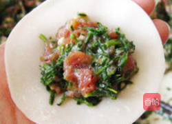 碱蓬菜水饺的做法图解2