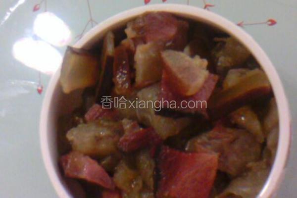 红薯粉炒腊肉