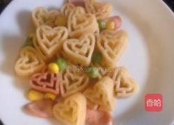 芝士爱心面的做法图解3