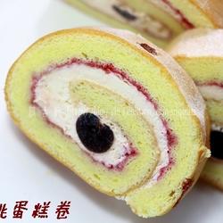 黑樱桃蔓越莓蛋糕卷的做法[图]