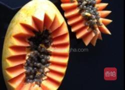 木瓜炖燕窝给妈妈做的甜品的做法图解5