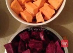 双薯牛奶西米露的做法图解2