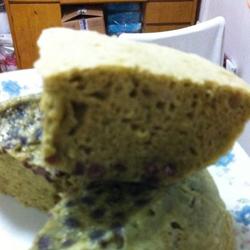 微波炉抹茶红豆蛋糕的做法[图]
