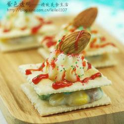 什锦沙拉饼干塔的做法[图]