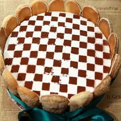 经典黑白格棋格蛋糕的做法[图]