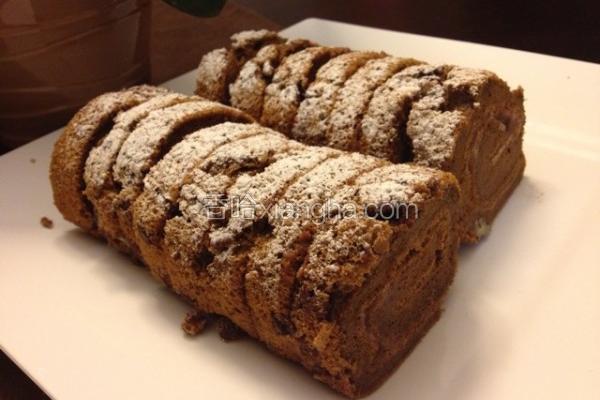 咖啡核桃蛋糕卷