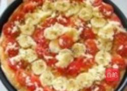 樱桃番茄香蕉批萨的做法图解8