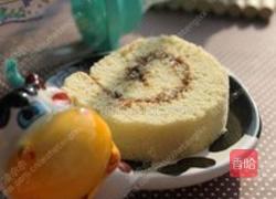 椰汁巧克力酱戚风卷的做法图解10