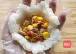 表情海鲜饭团的做法图解7