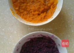 紫薯南瓜酒酿汤圆的做法图解2