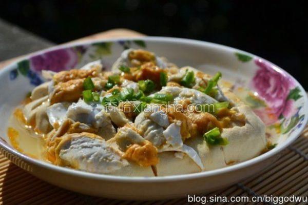 咸蛋蒸豆腐