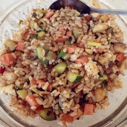 鱼肉海鲜炒饭的做法[图]