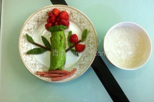 青菜鸡蛋饼