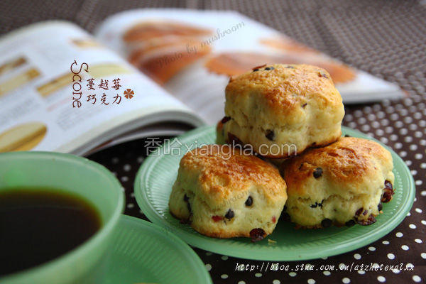 蔓越莓巧克力豆司康