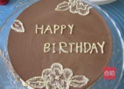 巧克力慕斯刷绣蛋糕的做法图解38