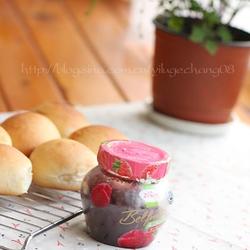 树莓椰蓉小餐包的做法[图]