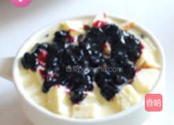蔓越莓蓝莓酱吐司布丁的做法图解9
