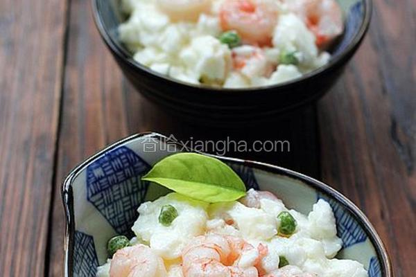 虾仁炒牛奶