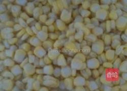 桂花荔枝玉米糖水的做法图解1