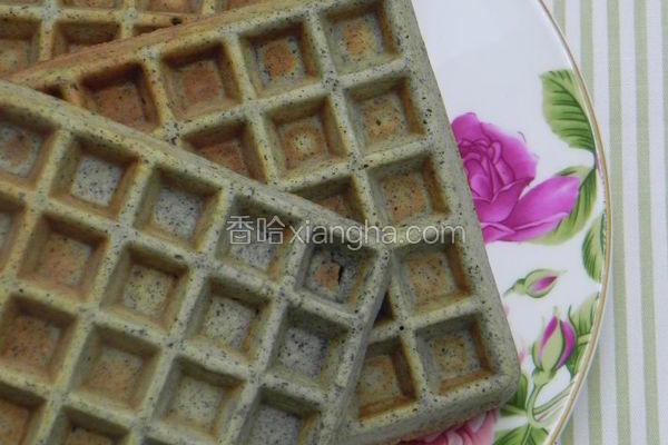黑芝麻华夫饼