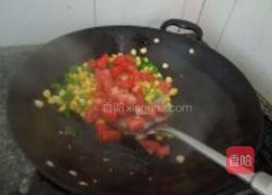 番茄炒玉米粒的做法图解5