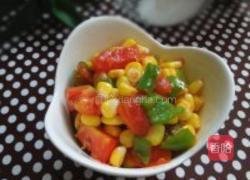 番茄炒玉米粒的做法图解7