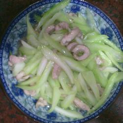 西芹炒肉丝的做法[图]