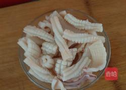 鱿鱼炒青椒的做法图解3